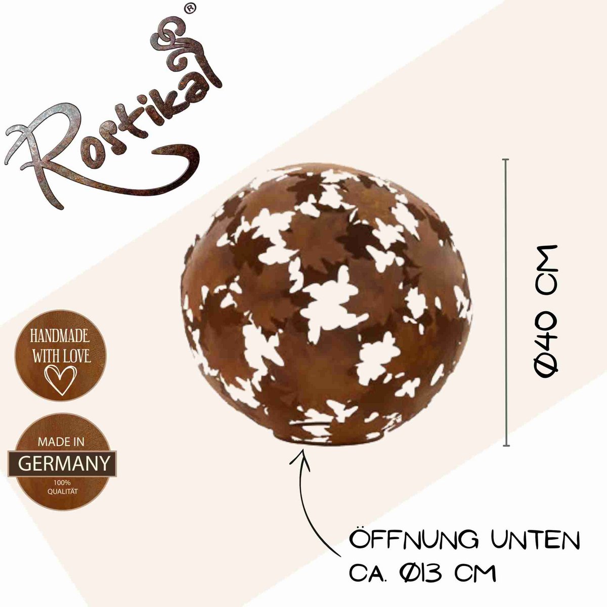 Metal leaves ball | Decoration idea for your autumn decoration