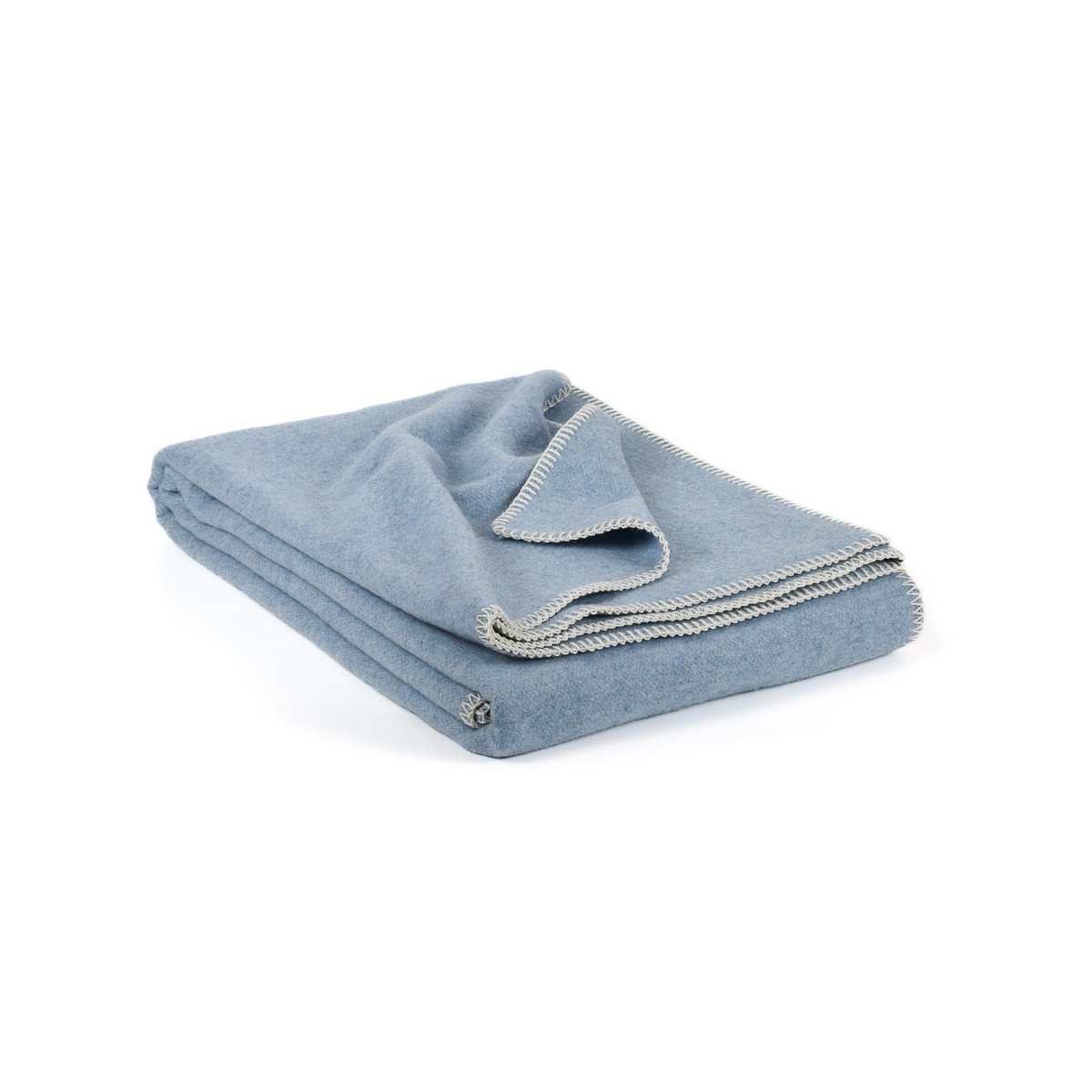 Soft Cashmere & Merino wool blanket LUMA SOFT single - blue