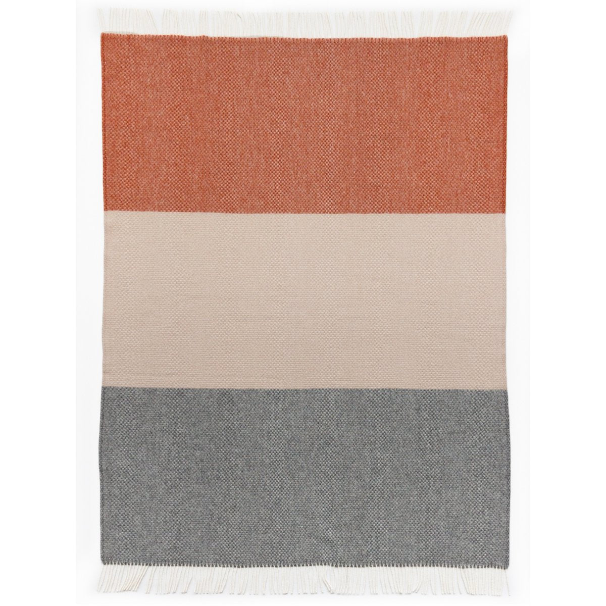 Wool Throw Blanket CITY STRIPE