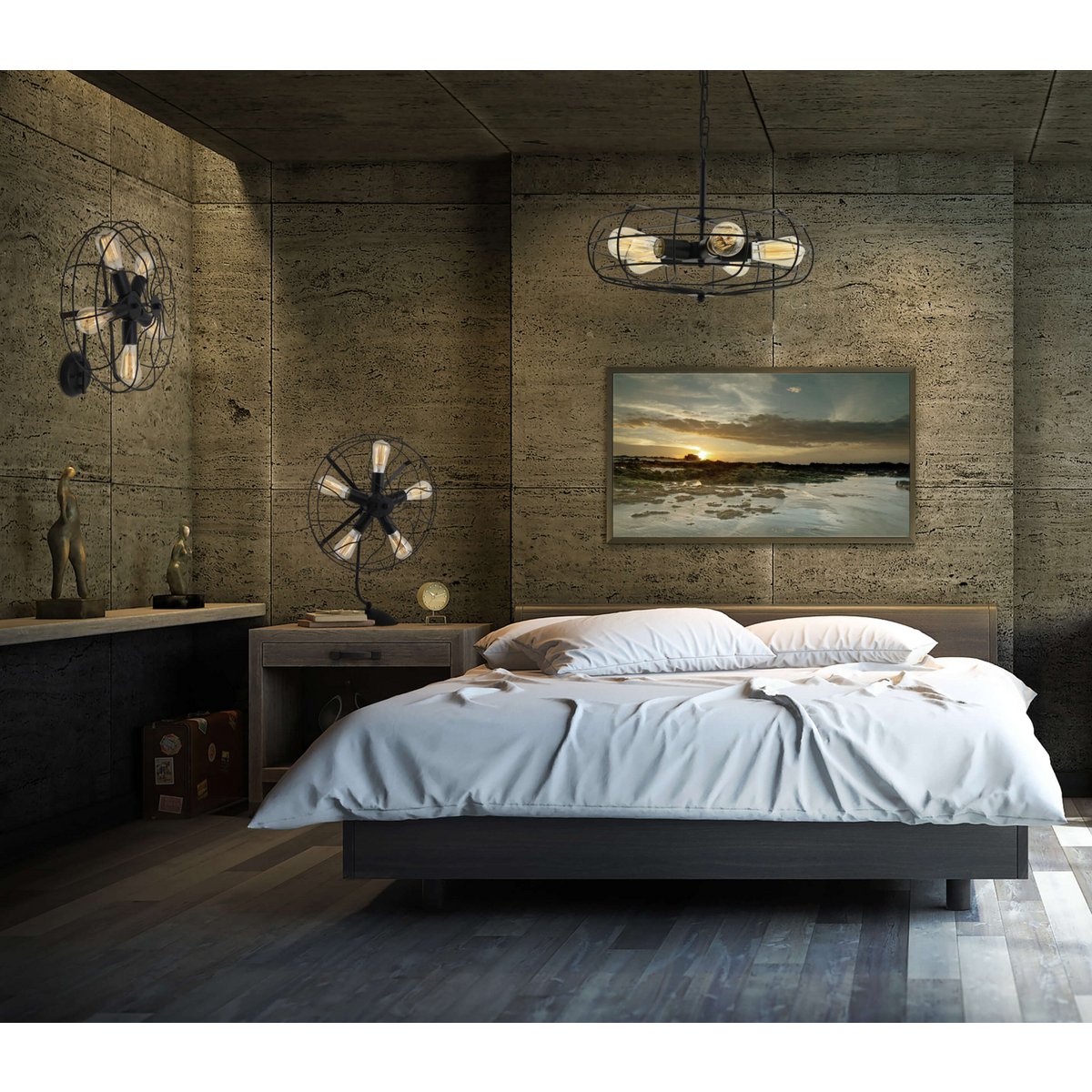 Metal table lamp "Alex"