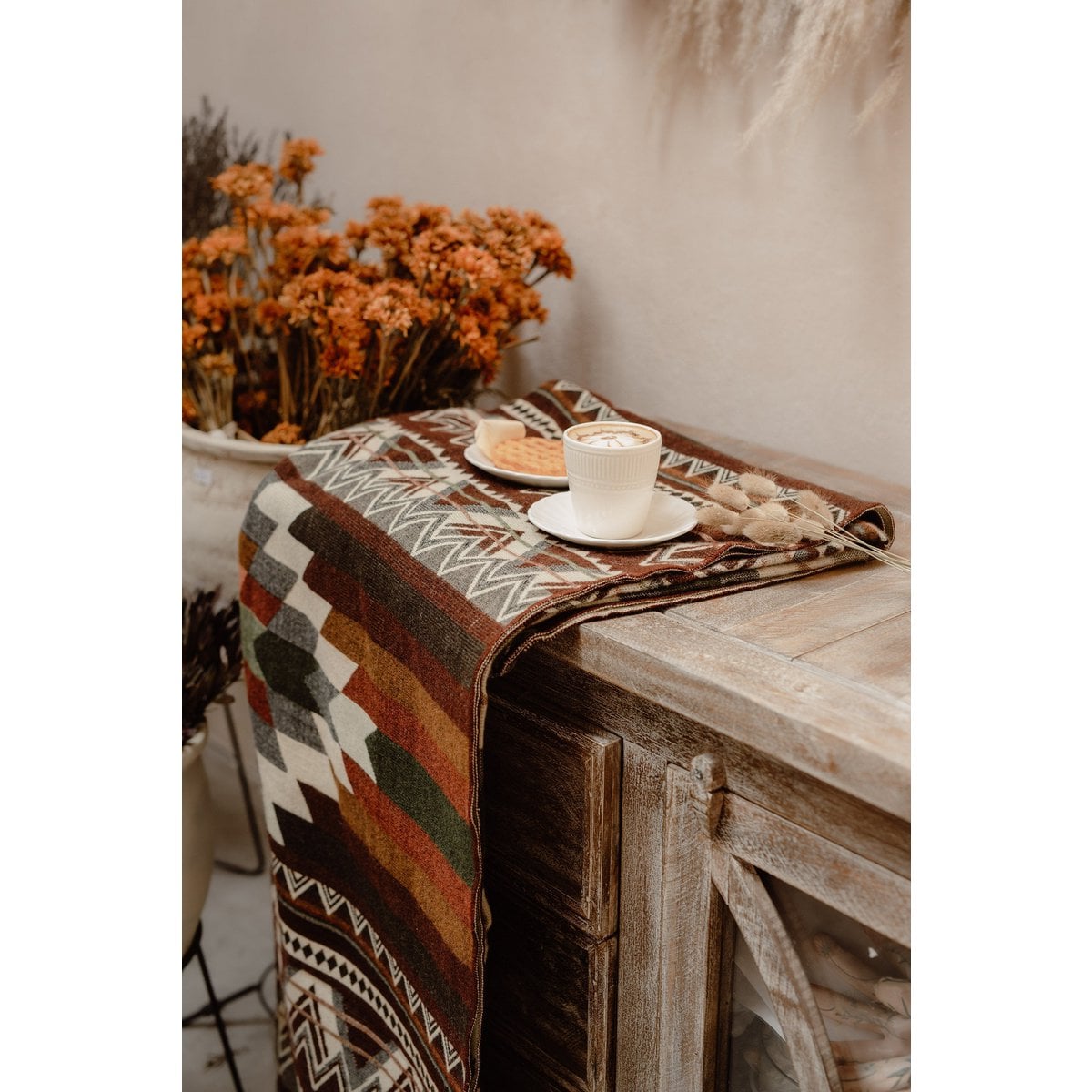 Ecuadorian alpaca blanket | native blanket | Antisana Green