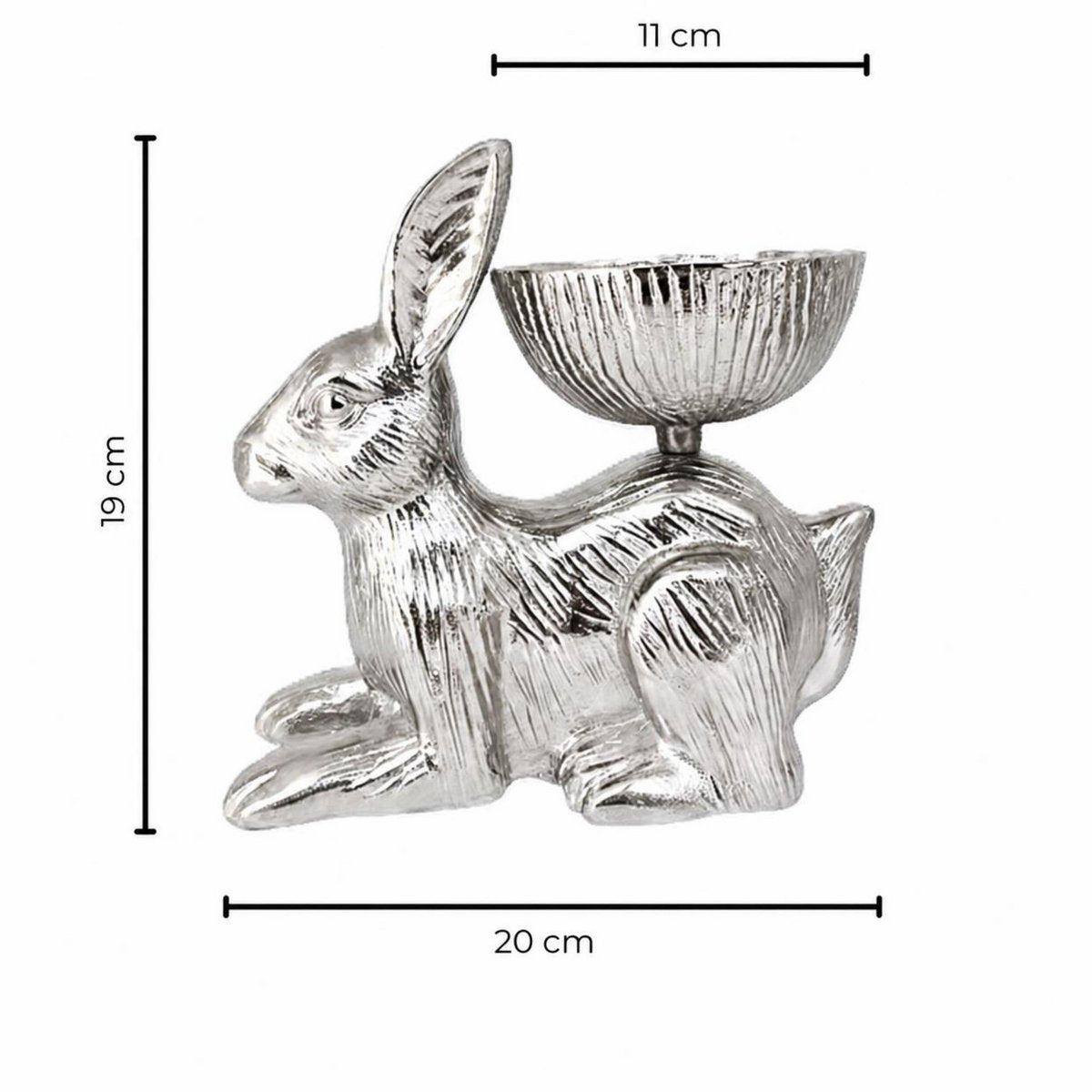 Dekoschale Hase (H 19 cm)