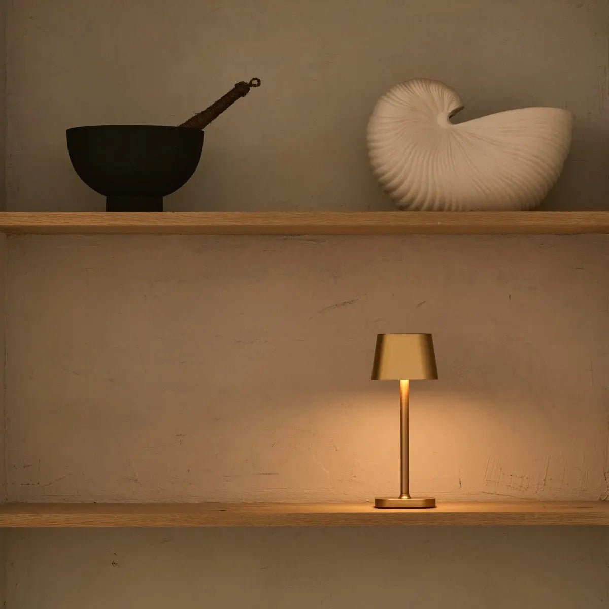Ava Gold Rechargeable Table Lamp