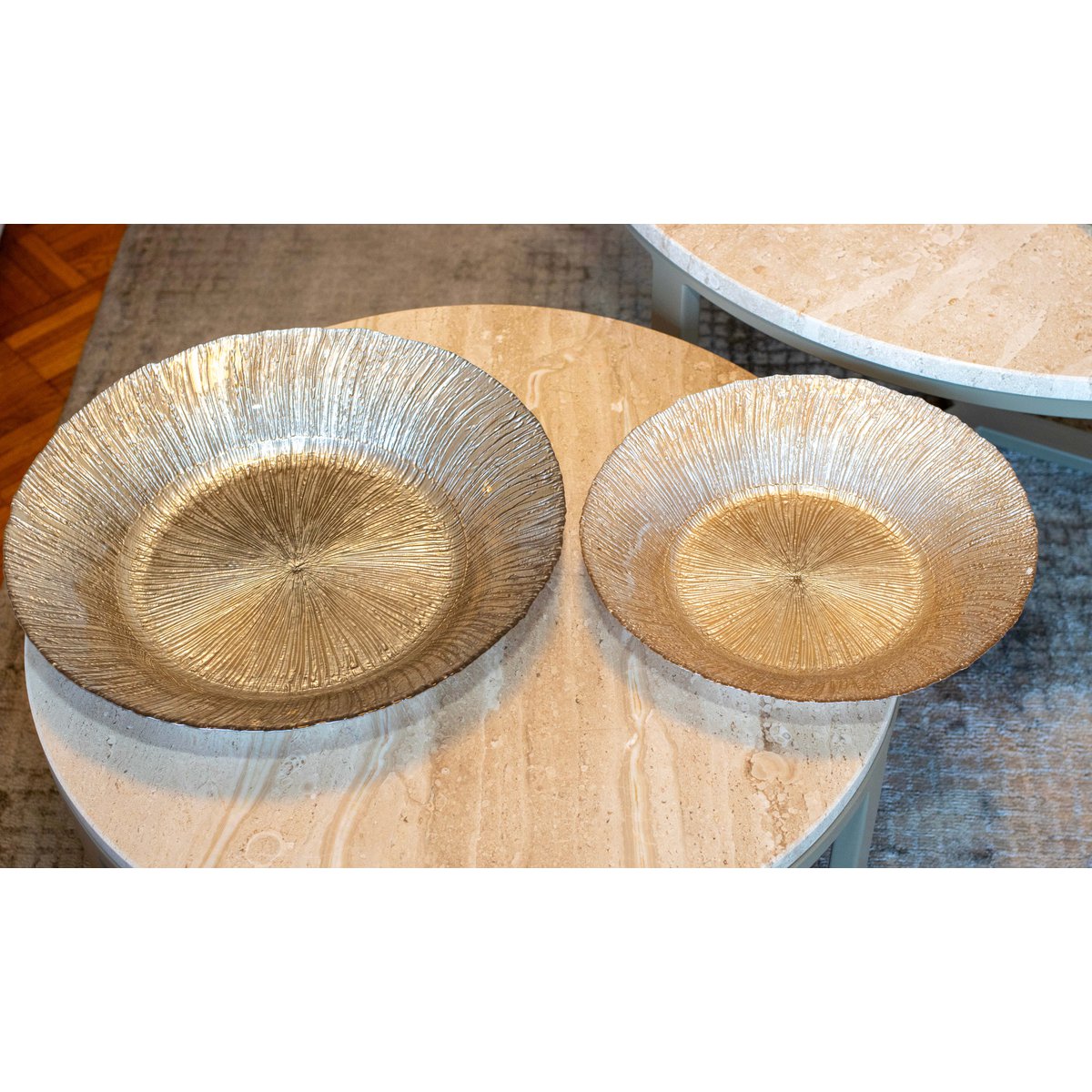 Irily beige round cut 30x30x5cm