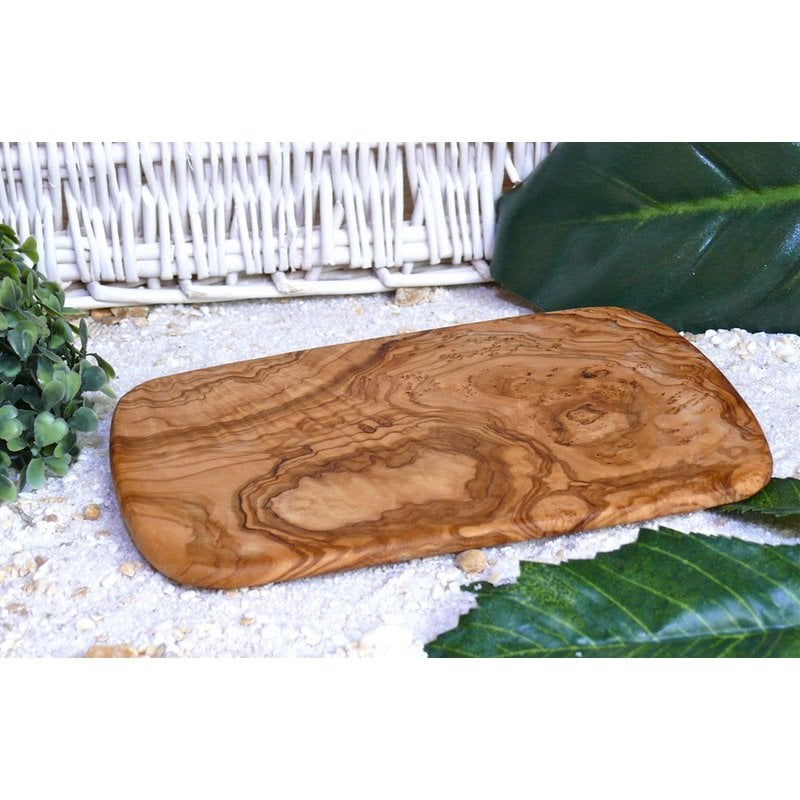 Set of 6 breakfast board approx. 22 x 14 cm made of olive wood