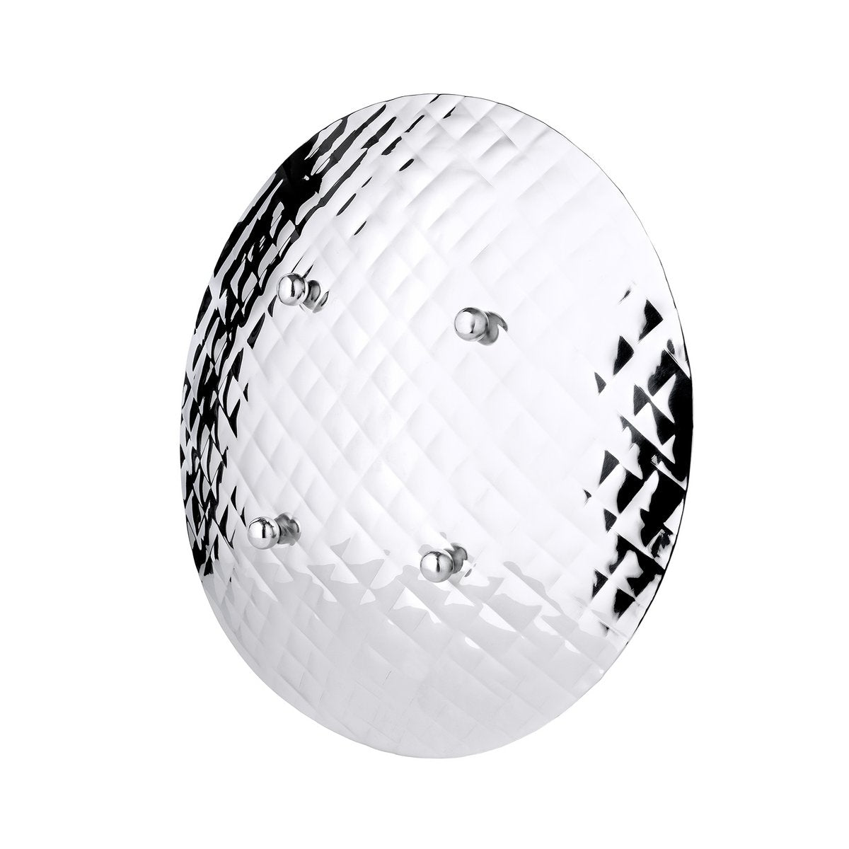 Leonora tallrik (Ø 25 cm, höjd 3,2 cm), hamrad, rostfritt stål