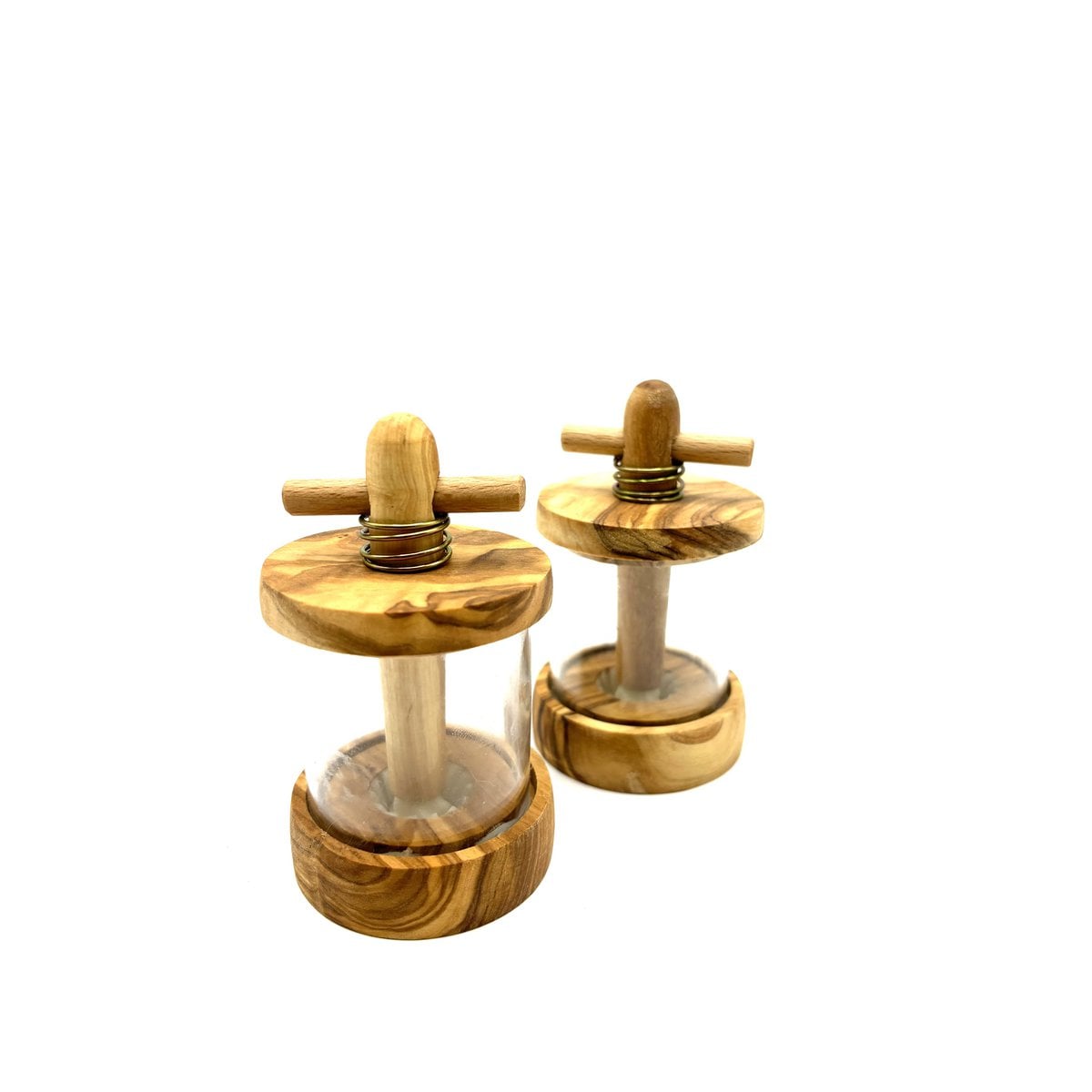 Olive wood herb grinder