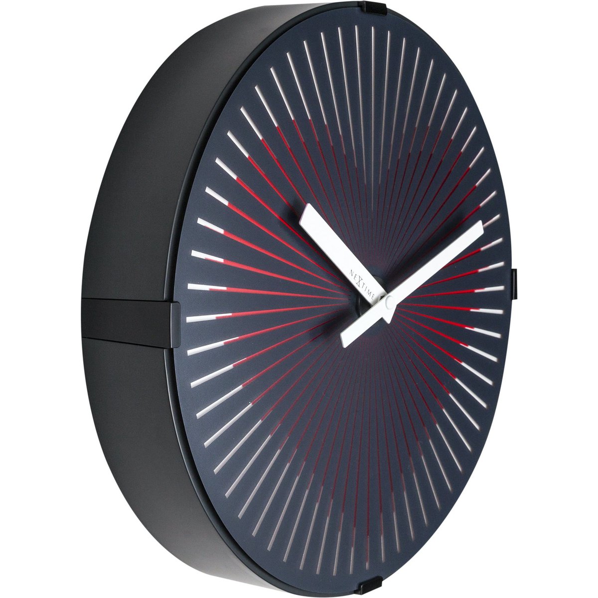 Wall clock- 30 cm - Plastic - Motion clock- 'Motion Heart - Red'