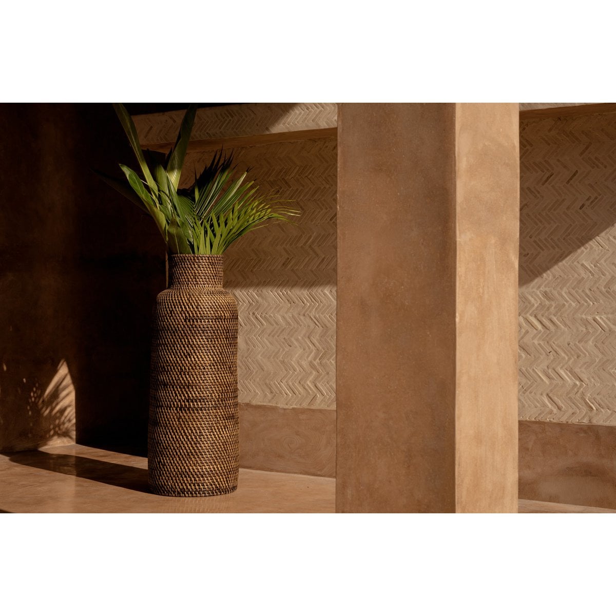 The Colonial Umbrella Basket - Natural Brown