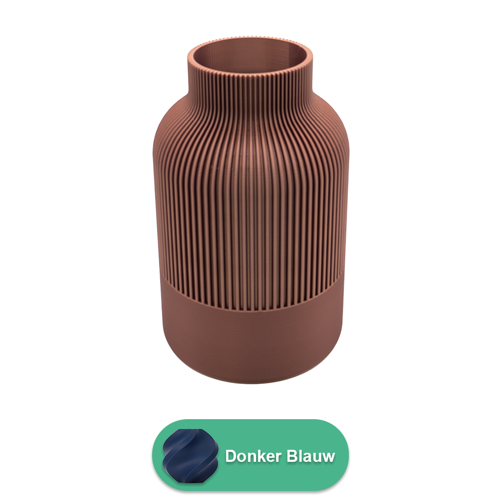 Rillo 3D vase - 3D printed vase - Sustainable PLA - Suitable for artificial flowers