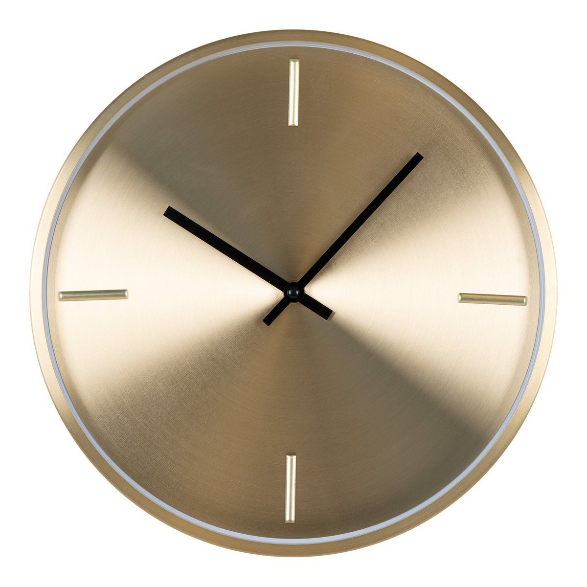 Istanbul Wall Clock - Wall Clock, aluminum, gold, silent movment, round, ø30