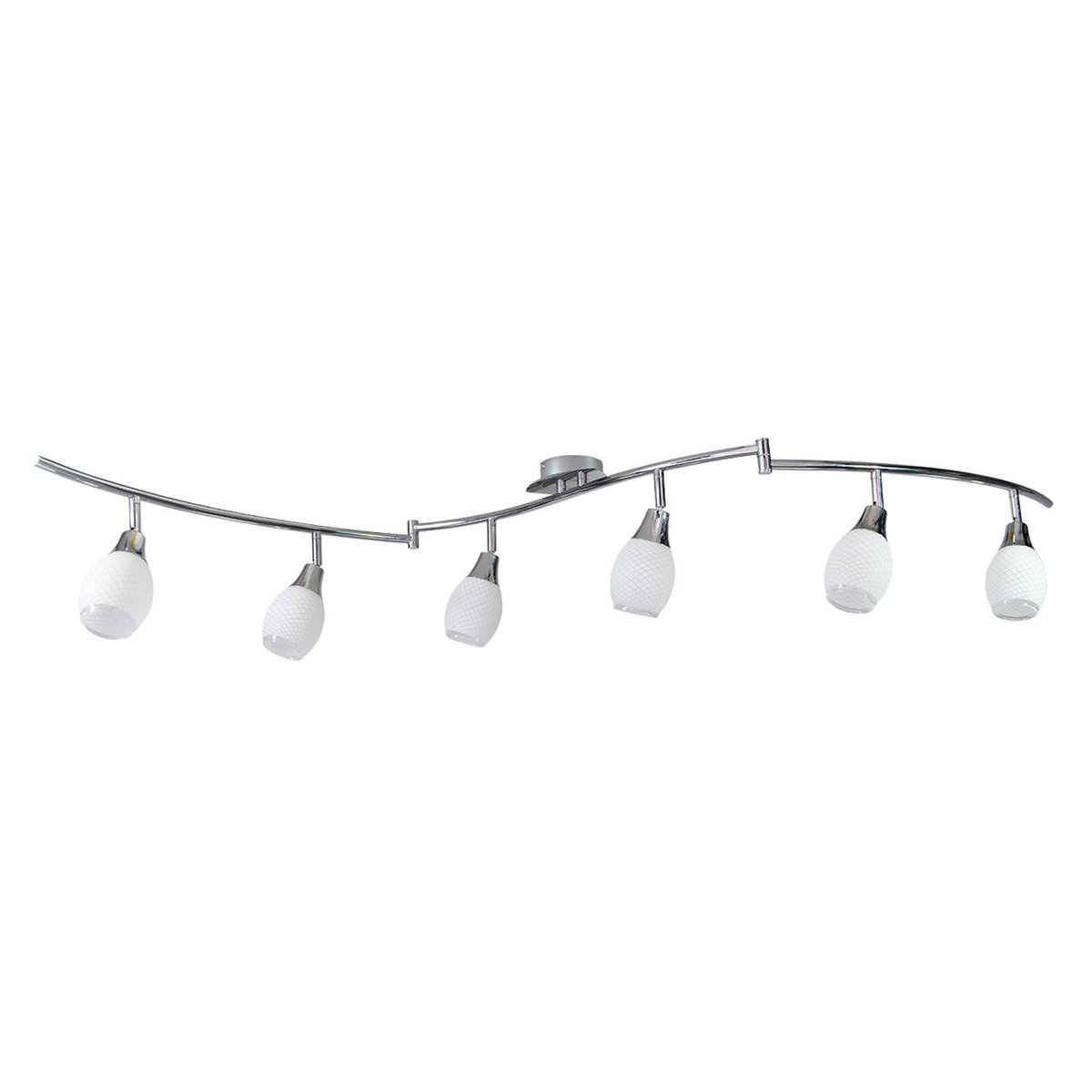 6 LED-vägg- och takskenor "Rome"