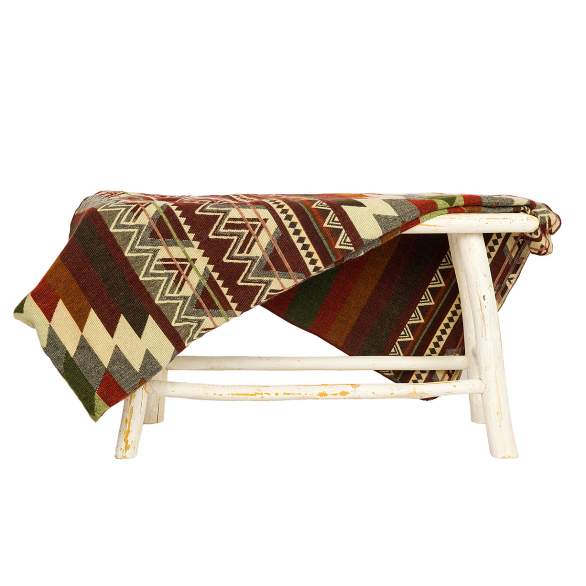 Ecuadorian alpaca blanket | native blanket | Antisana Green
