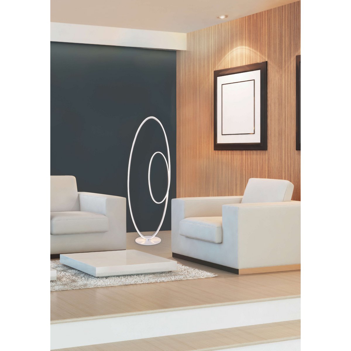 LED floor lamp h: 120cm white "Odrive"