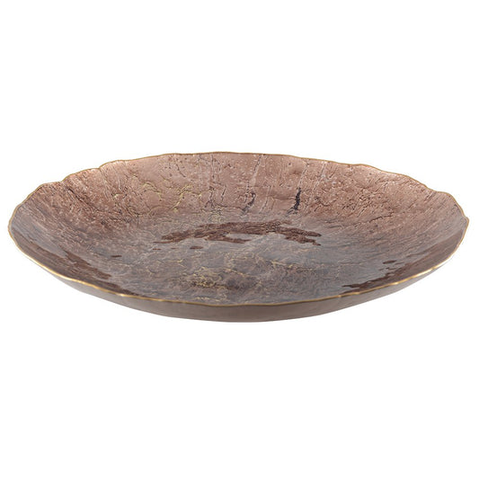 Brown cut with golden edge 50cm