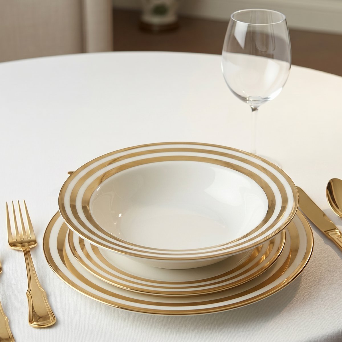 Triple fillet hollow plate 23cm