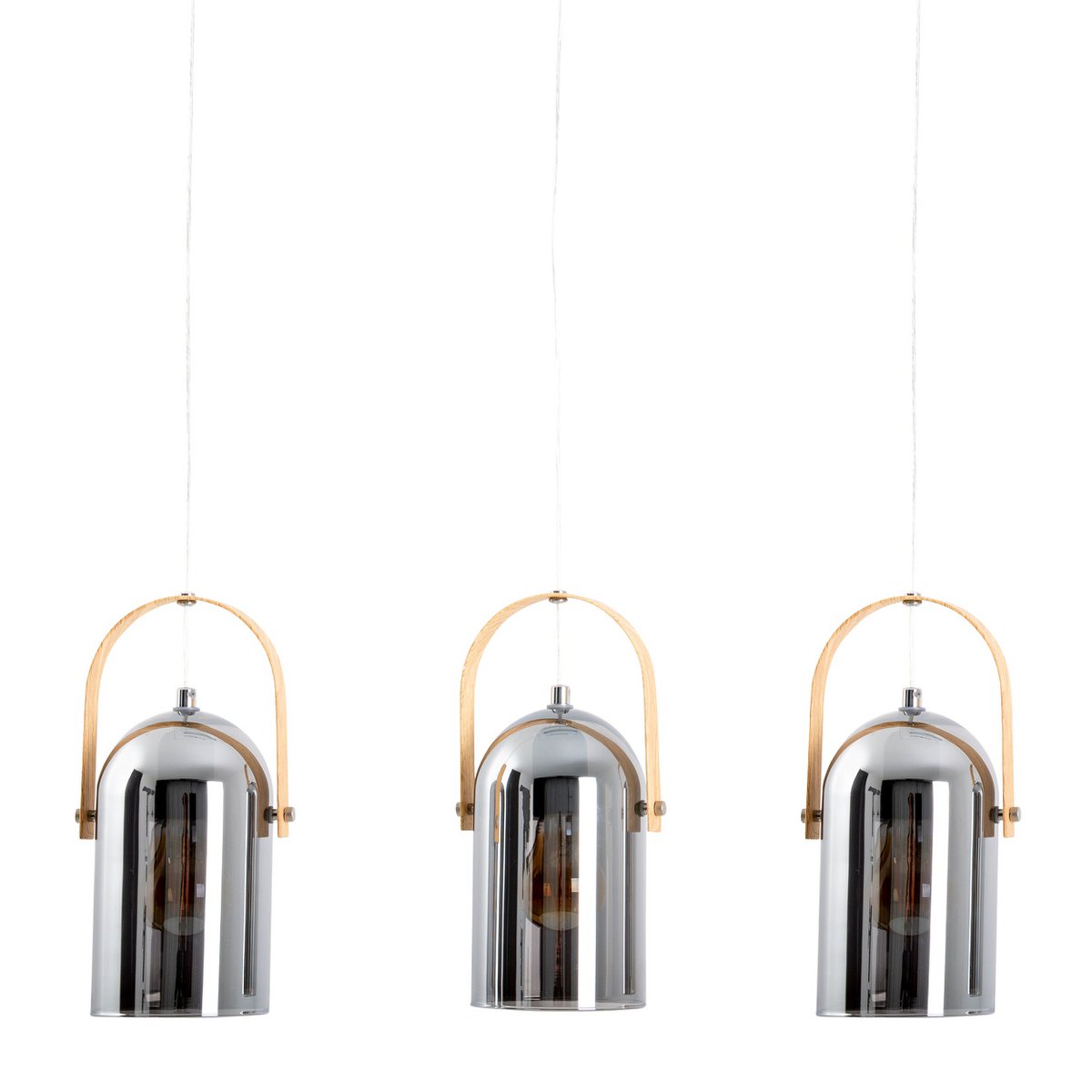 3-pack pendellampa "VIDRIO" l: 58cm