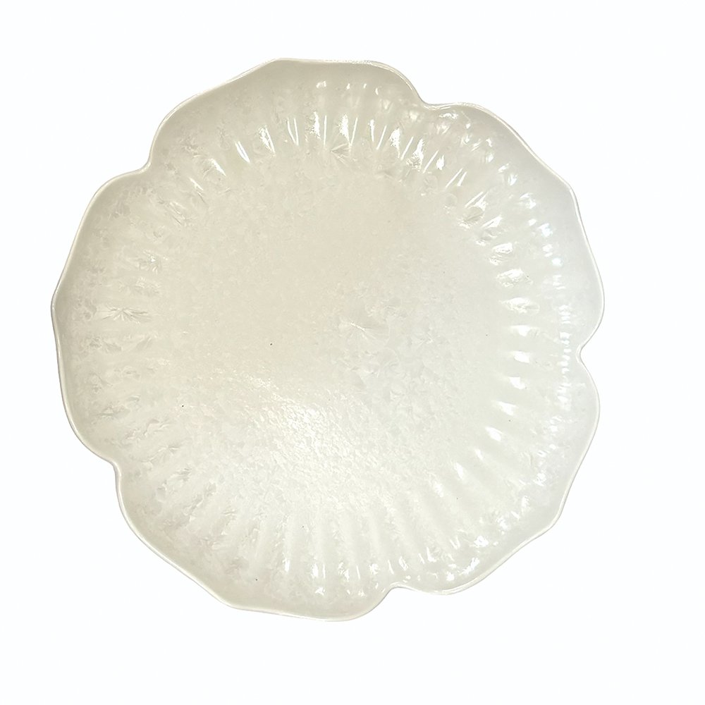 FLORAL VIT PORSLINSTALLRIK 25,5CM