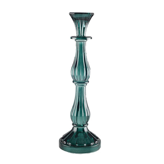 Average turquoise candlestick model H31cm