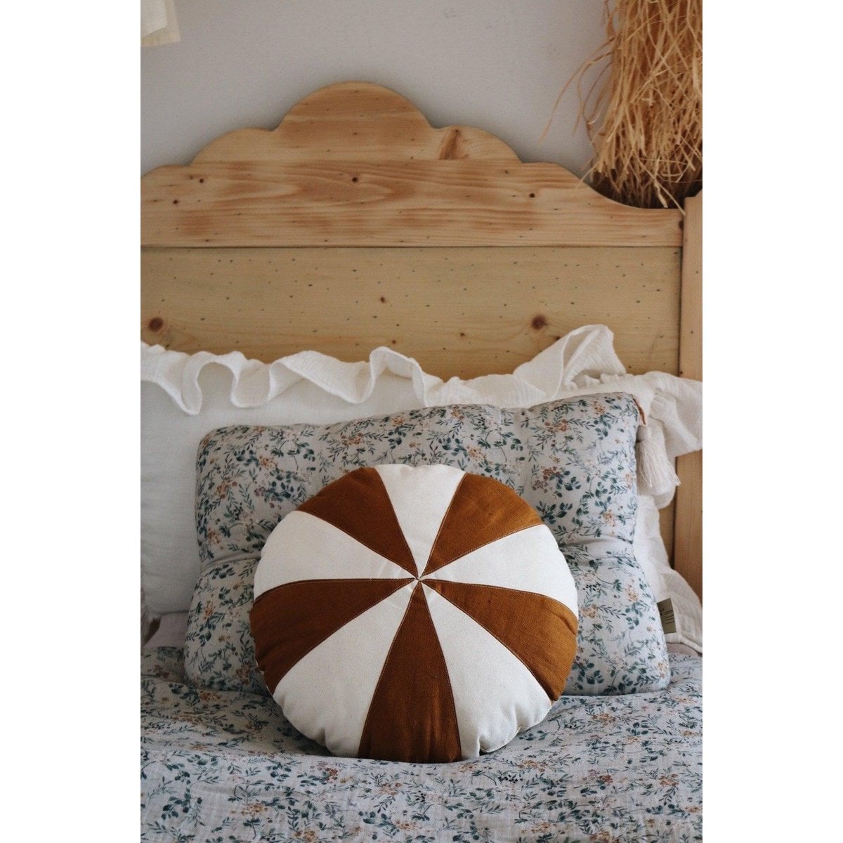 “Caramel Candy” Patchwork Pillow