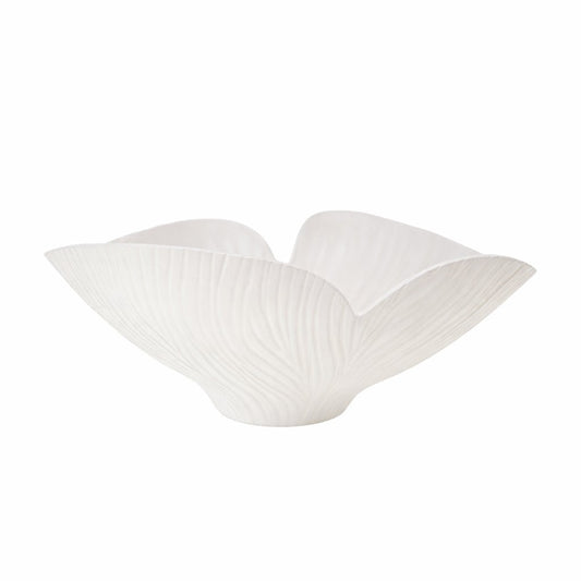 Beige Floral Mat Ceramic Saladier 41x31.5x20cm