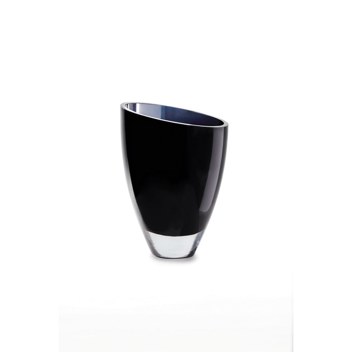 modern glass vase elegant dark blue, BULED25IB, 9mm luxury glass