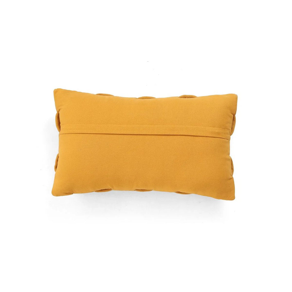 Mustard Yellow Textured Cushion Cover, Modern Boho, 30x50 cm – Urbane Hide
