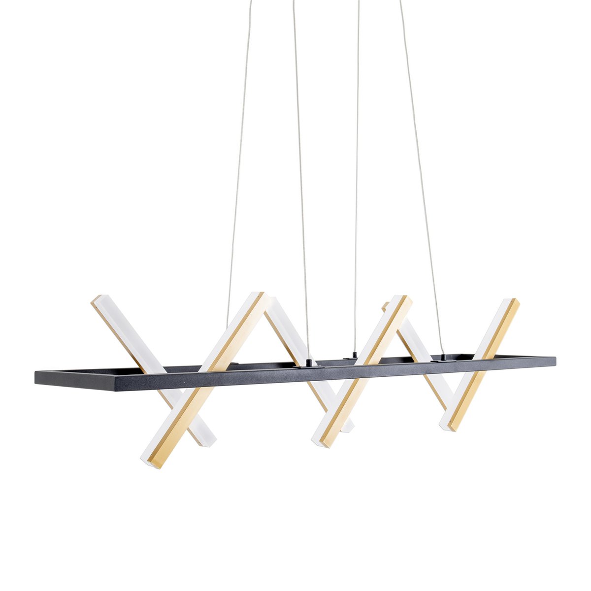 LED pendant light "Cadice" l: 100cm gold