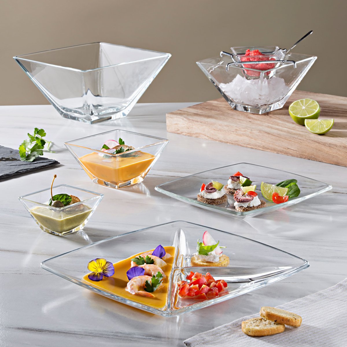 Service caviar 14x14x10cm