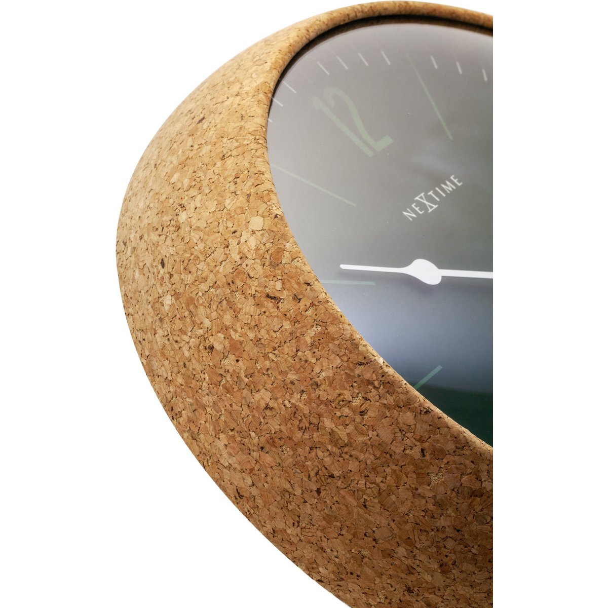 Väggklocka - 30 cm - Kork / Glas - 'Cork'