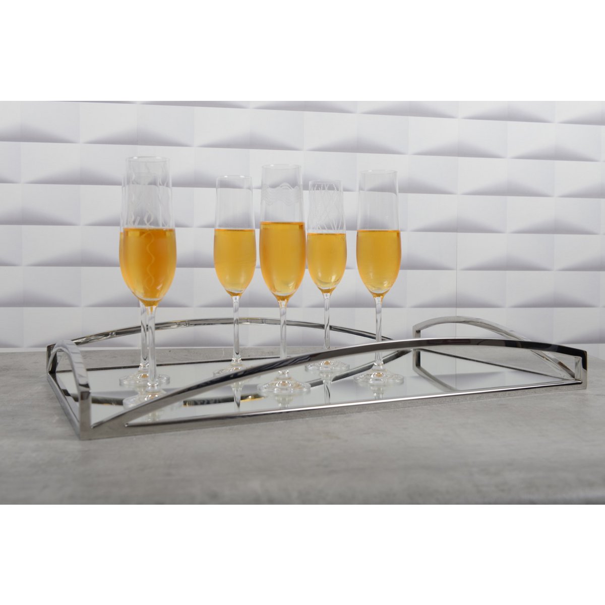 Set med 6 tempo champagneglas