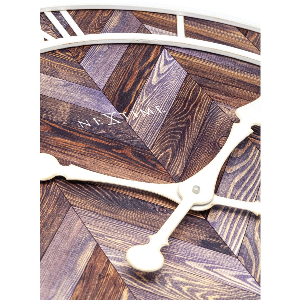 Wall clock - 58 cm - Wood/Metal - 'Roman Vintage'