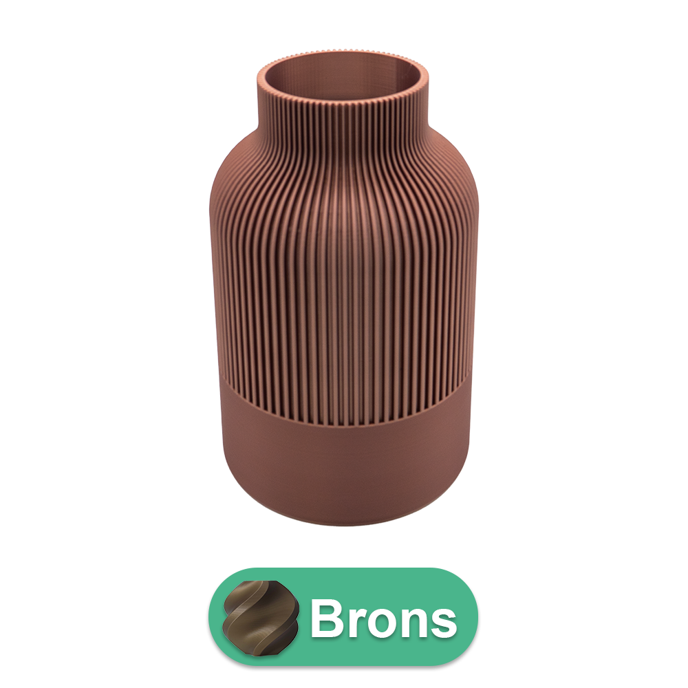 Rillo 3D vase - 3D printed vase - Sustainable PLA - Suitable for artificial flowers
