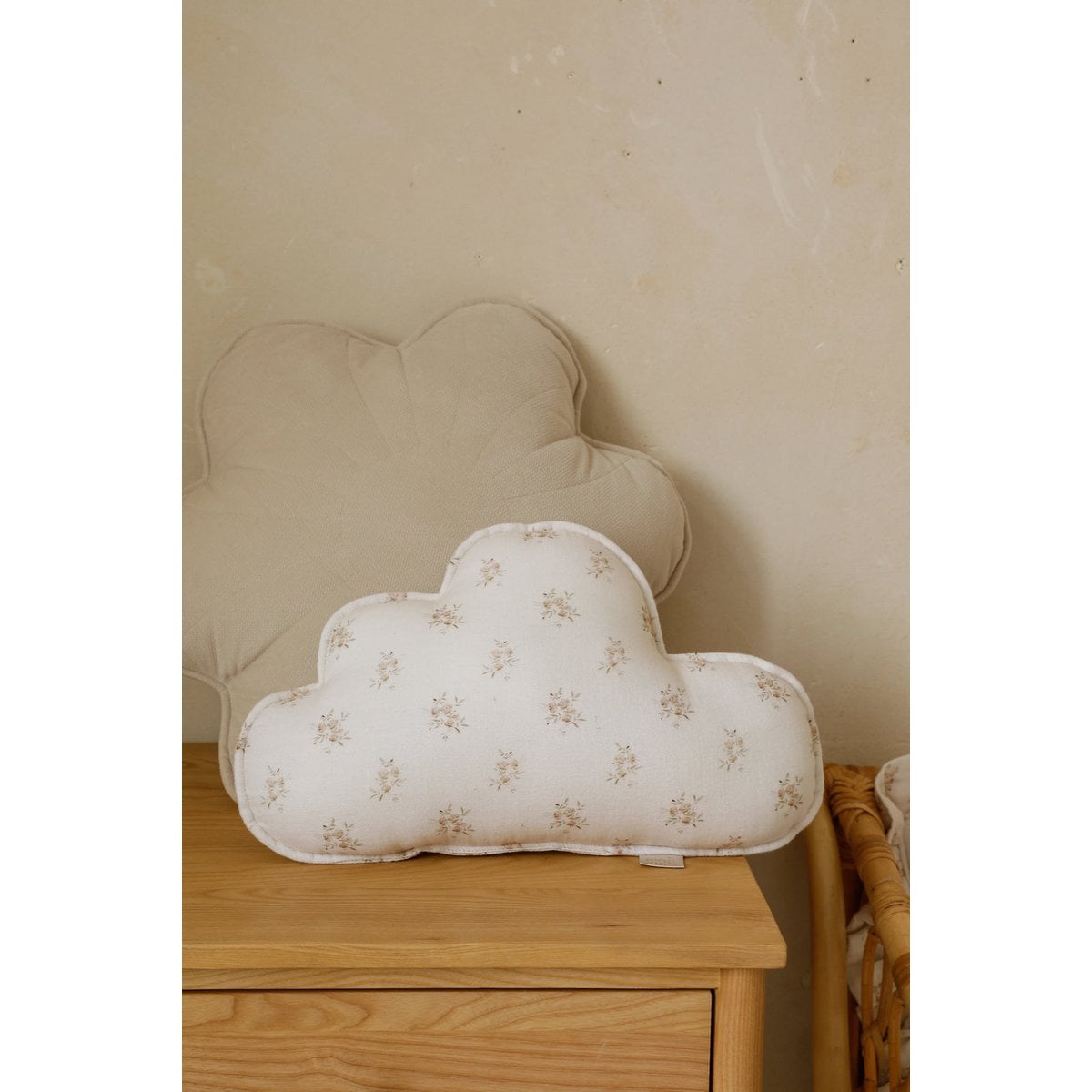 Muslin cloud pillow "Boho Flowers"