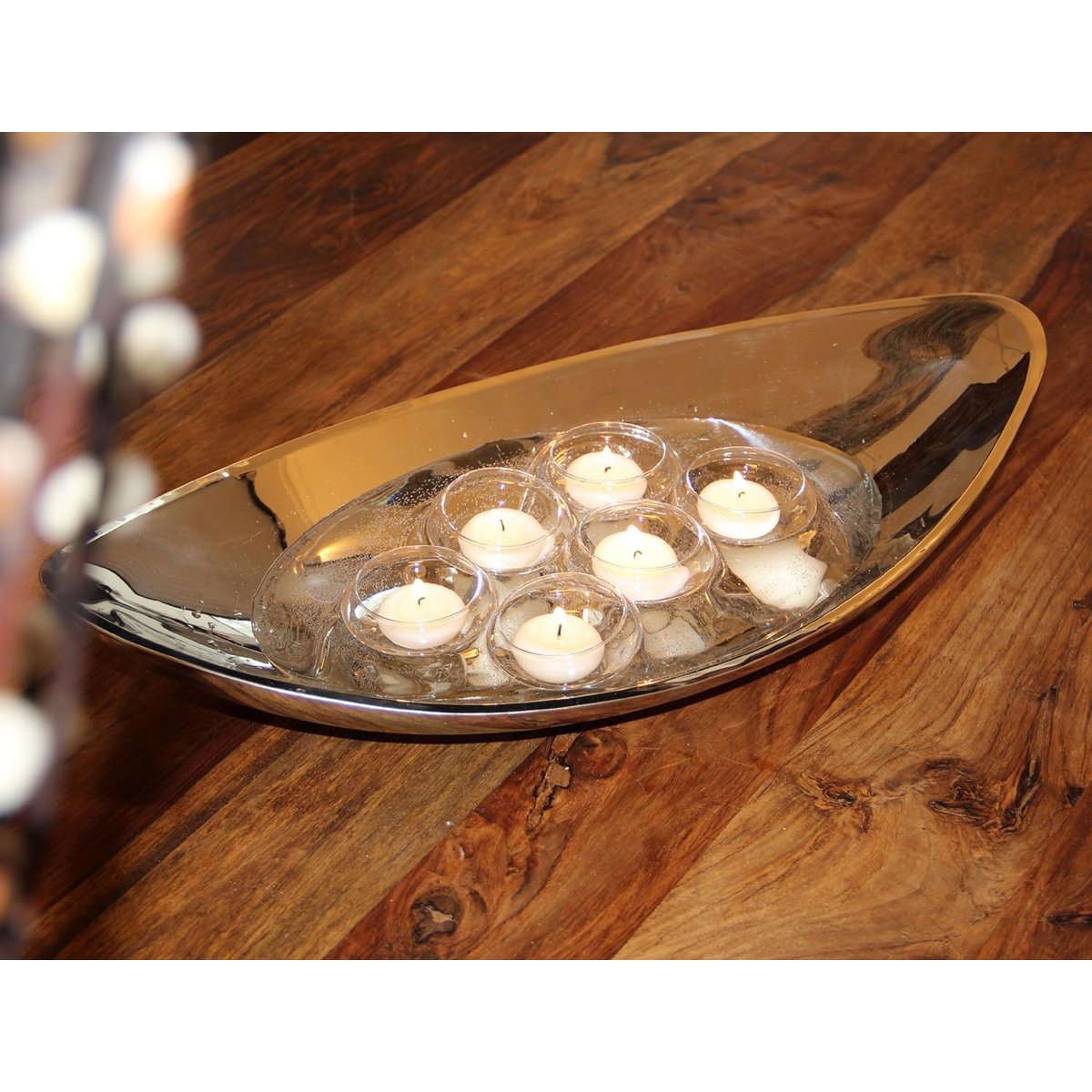 Halifax bowl (length 27 cm), silver-colored, highly polished, stainless steel