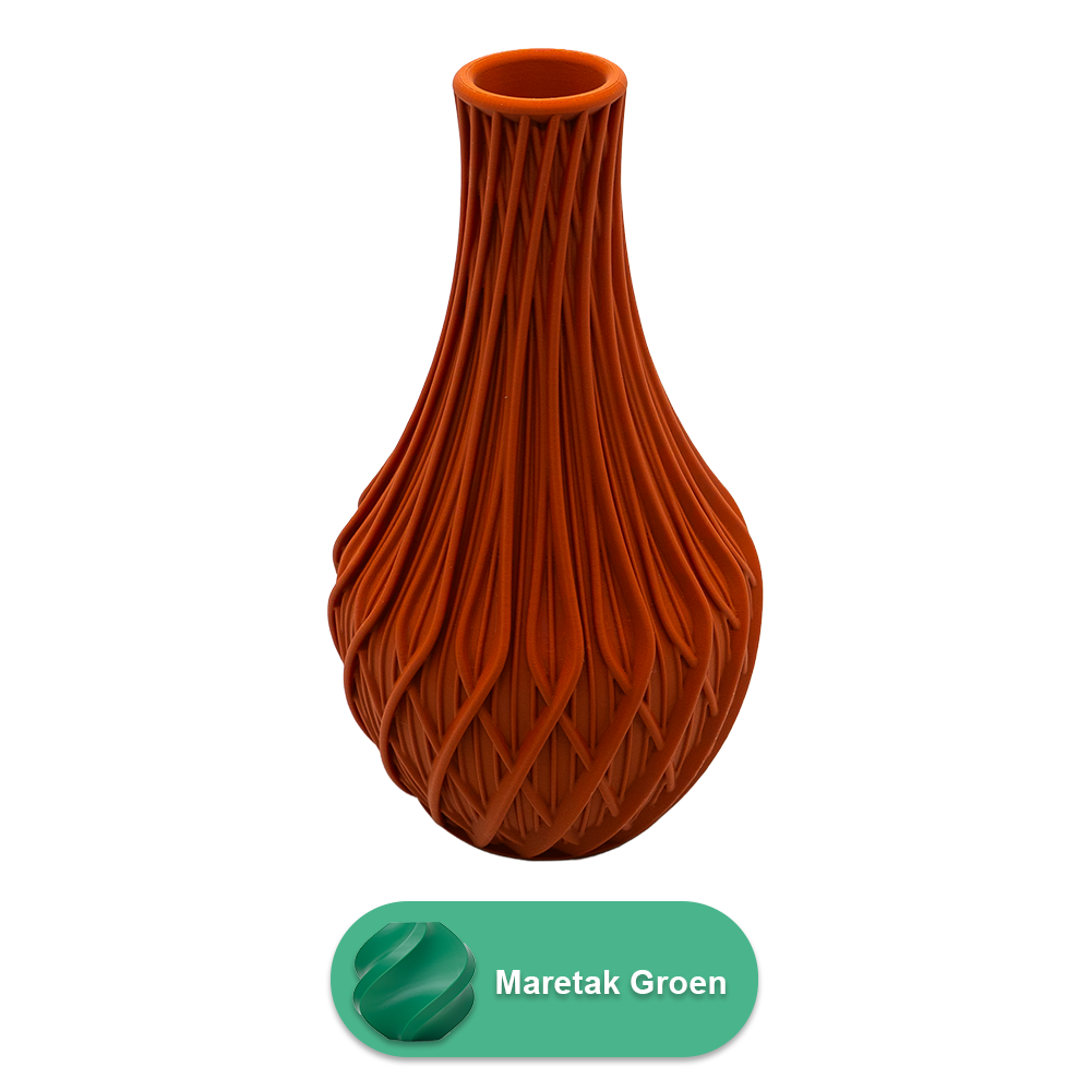 Miroa 3D-vas - 3D-printad vas - Hållbar PLA - Lämplig för konstgjorda blommor