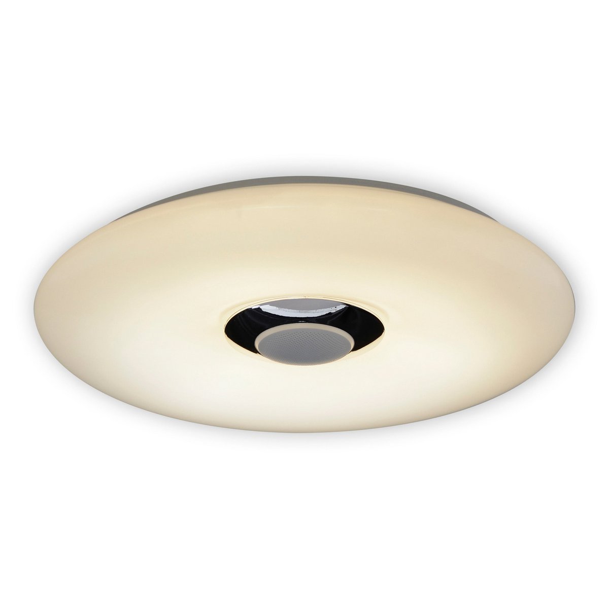 LED ceiling light "Nashville" Ø 40cm, many functions, made of metal and plastic, white, with integrated LEDs, lighting for living rooms, hallway or office