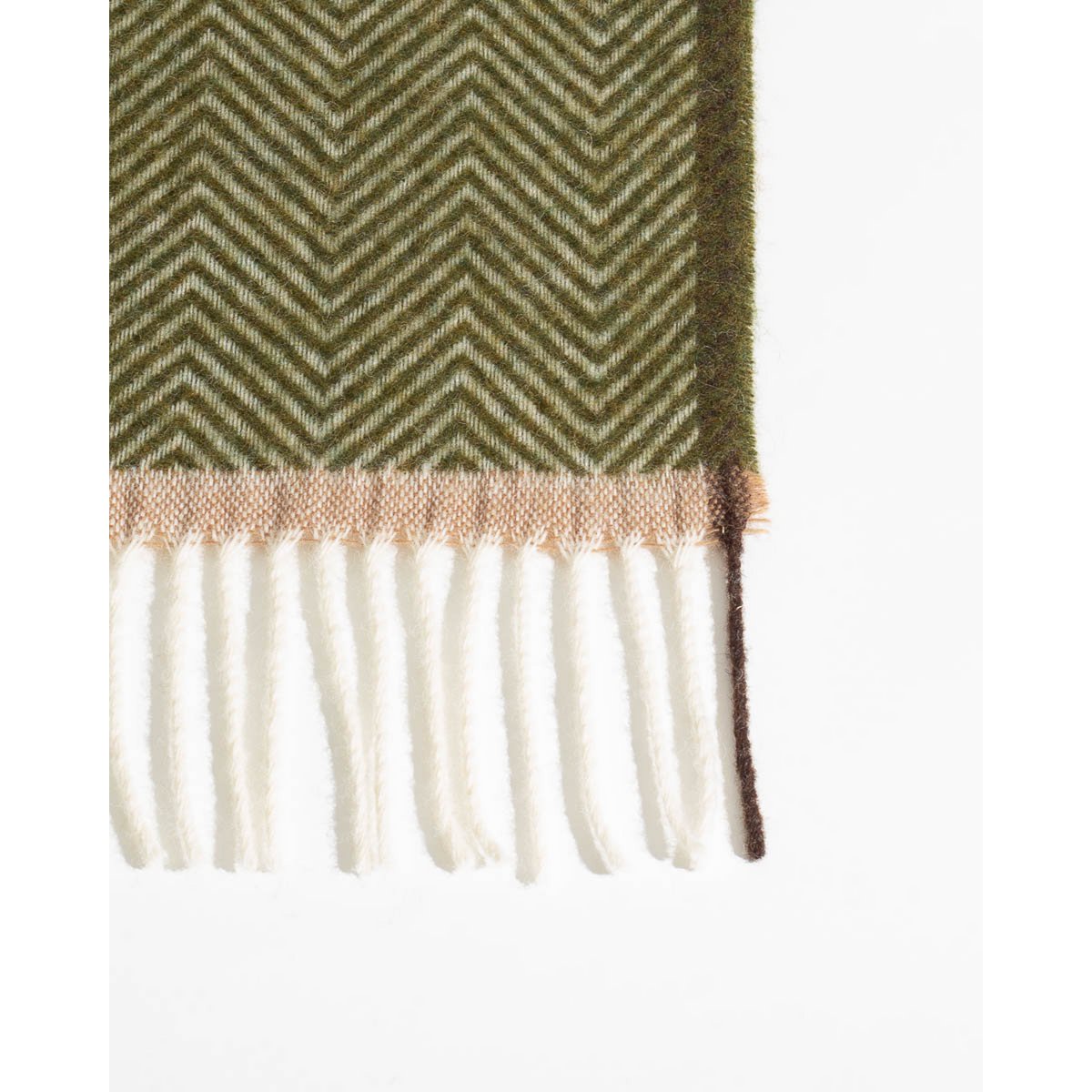 Wool Throw Blanket Denver olive