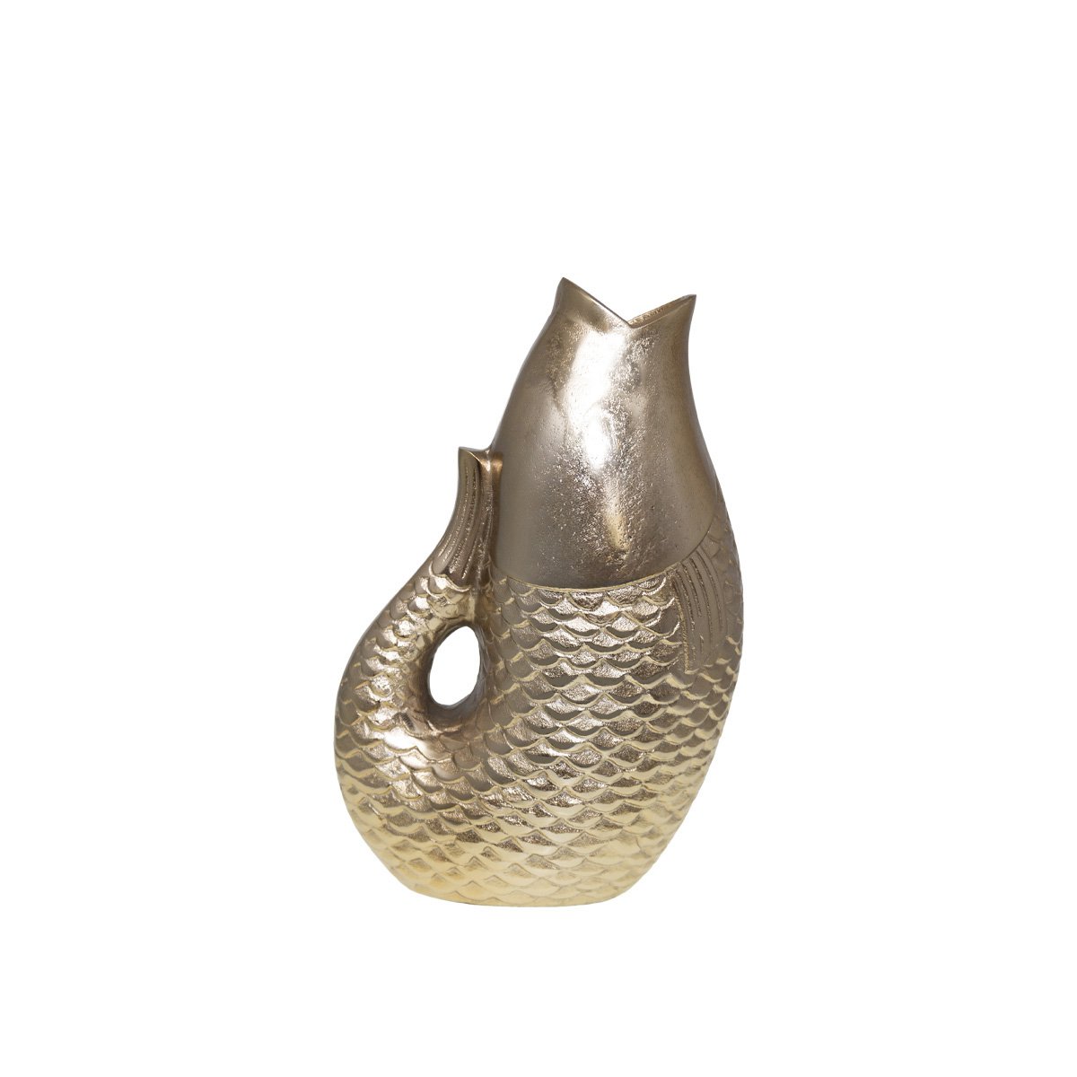 Golden fish vase 20x12.5x32.5cm