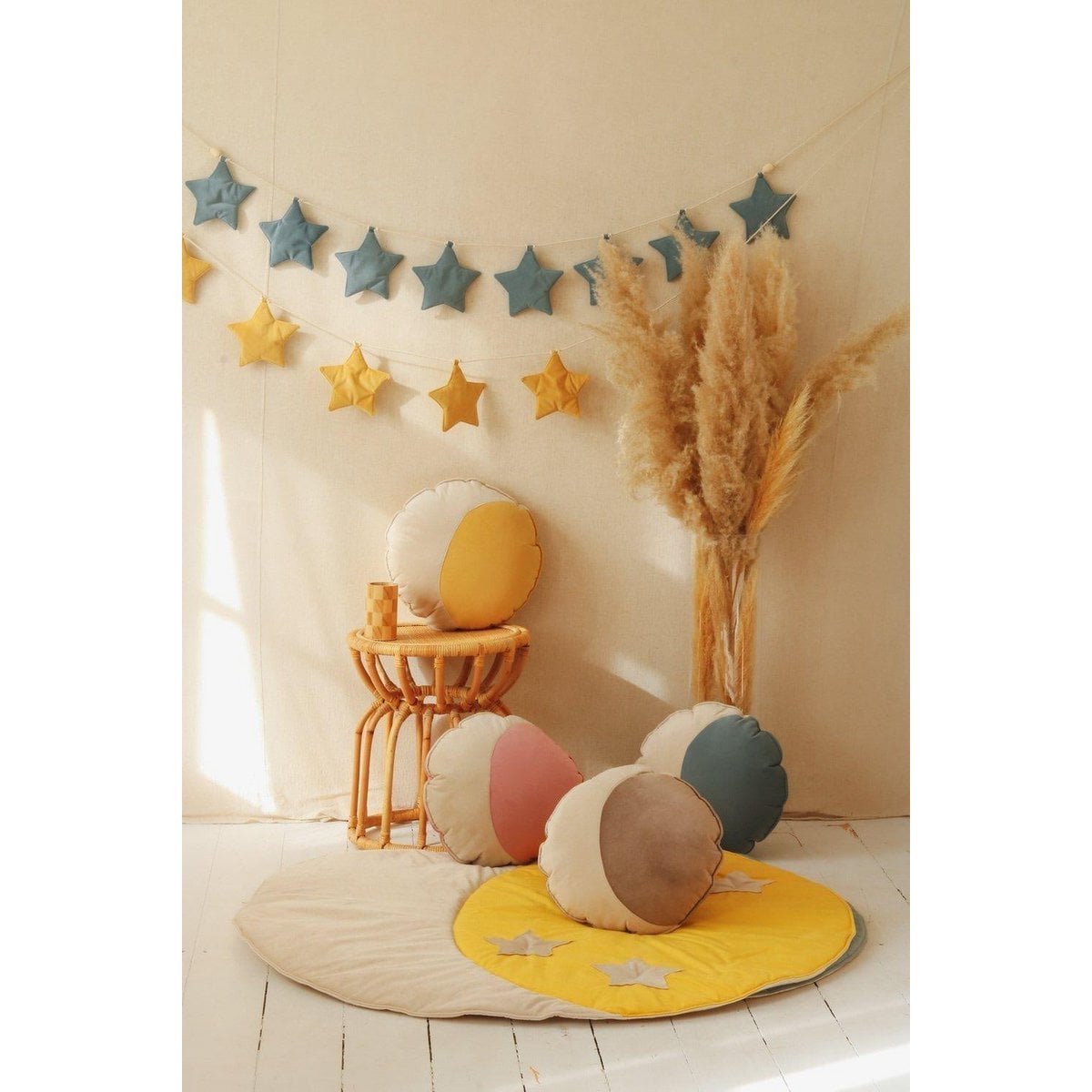 “Marina Boulevard Walk” Moon Pillow FOLLOW THE MOON