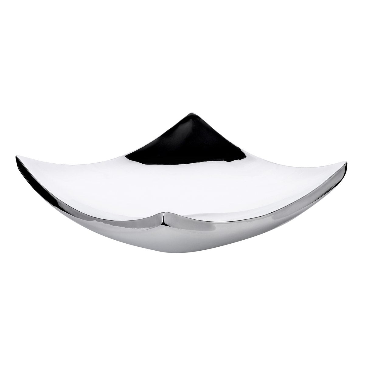 Dallas bowl (19 x 19 cm) square, highly polished stainless steel, decorative bowl, fruit bowl