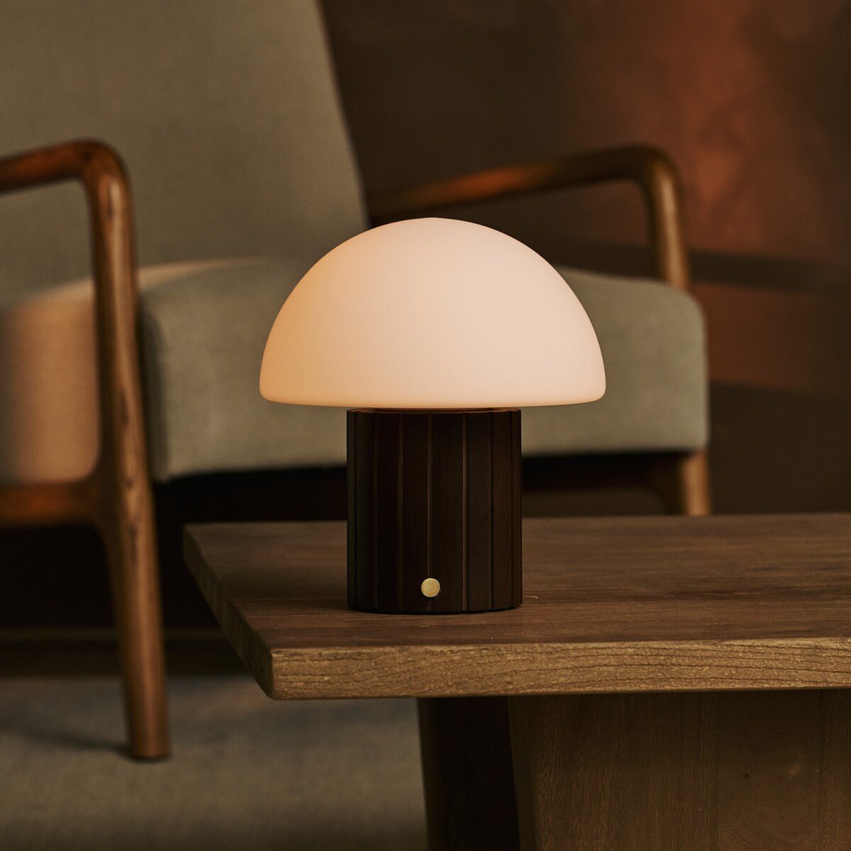 Siebe Dark Brown Rechargeable Table Lamp