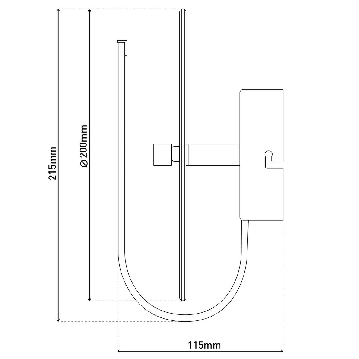 LED wall light "Lucca"