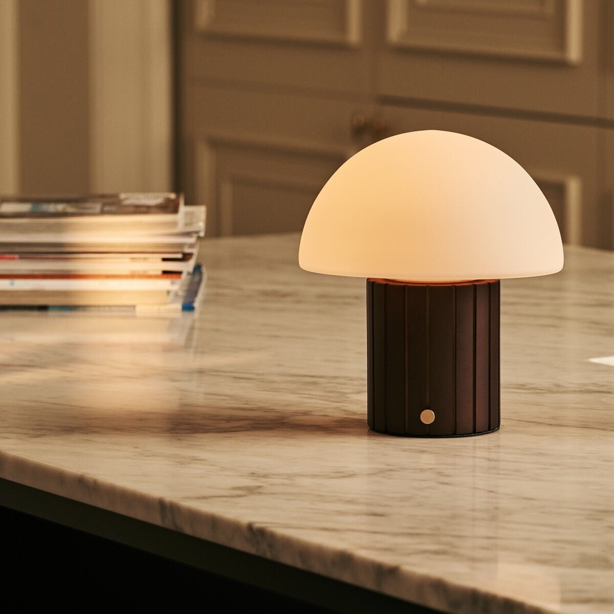 Siebe Dark Brown Rechargeable Table Lamp