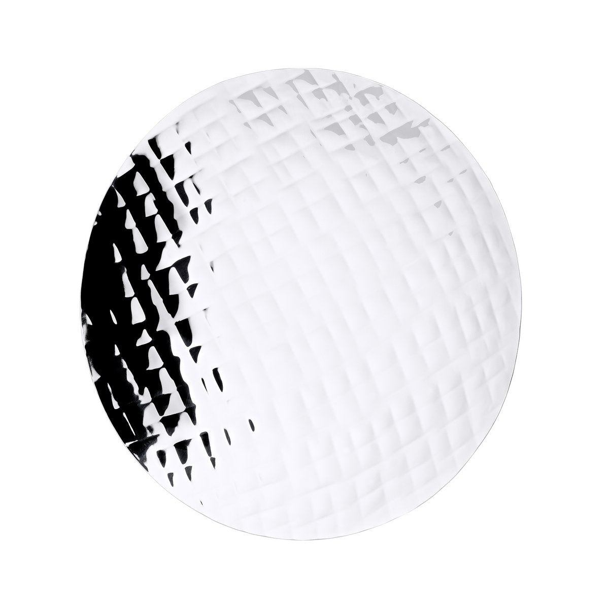 Leonora tallrik (Ø 25 cm, höjd 3,2 cm), hamrad, rostfritt stål