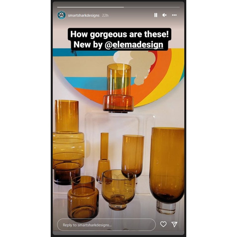 retro style thick glass vase XXL,series: TYLER 46AM, 9mm thick glass luxury edition