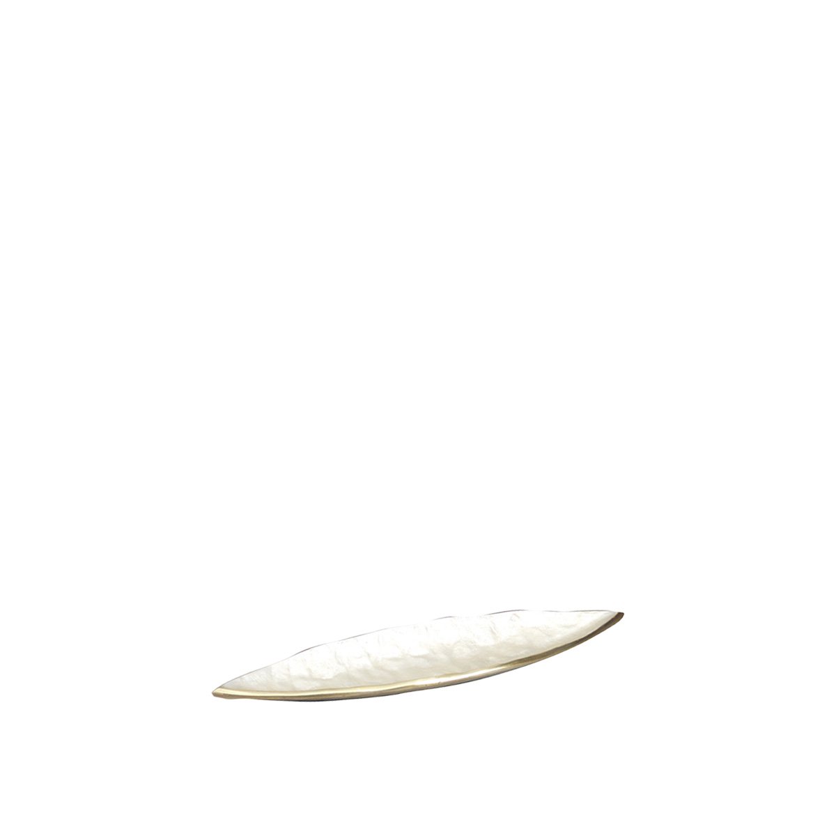 White decorative aluminum cut 50x10.5x3.5cm