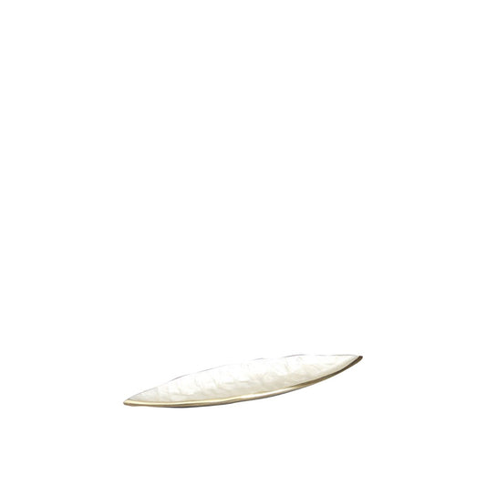 White decorative aluminum cut 50x10.5x3.5cm
