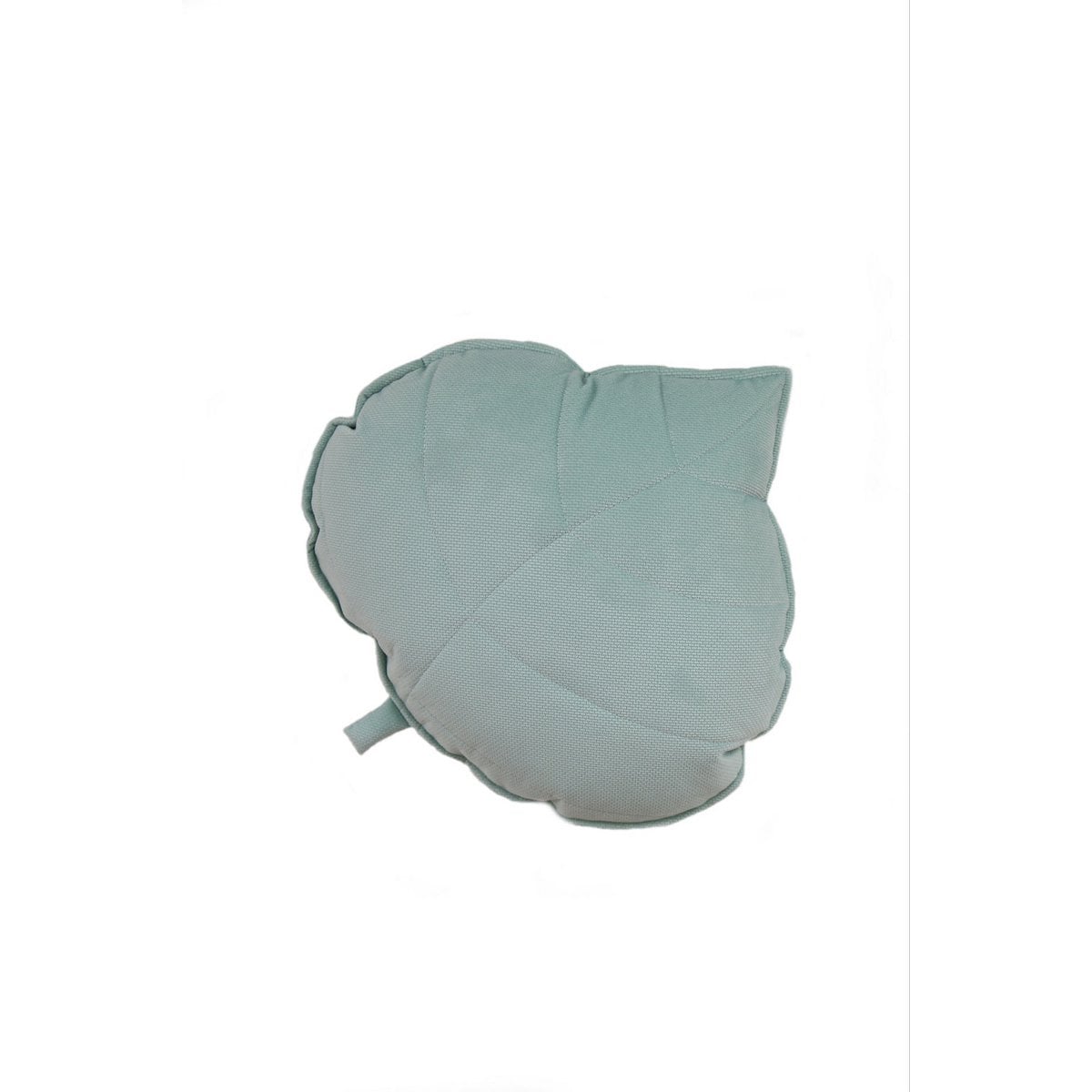 "Powder Mint" Sammetskudde med bladmotiv