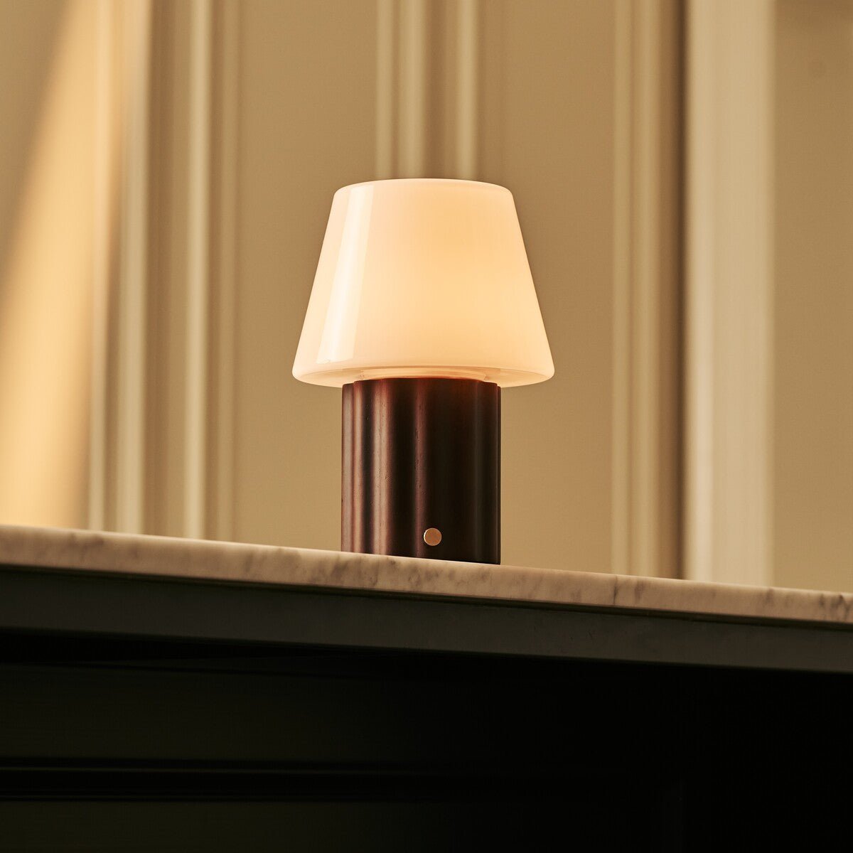 Javi Dark Brown Rechargeable Table Lamp